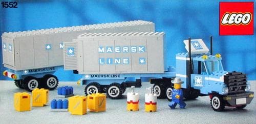 Maersk Line Container Truck LEGO set (#1552-1)