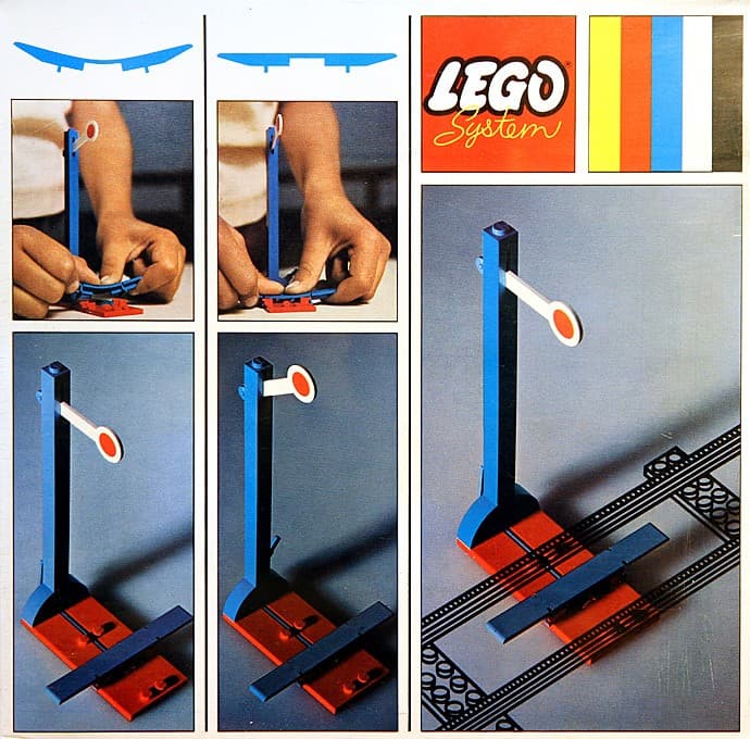 2 Signals with Automatic Stop / Go Attachment LEGO set (#156-1)