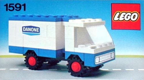 Danone Truck LEGO set (#1591-1, 1980)