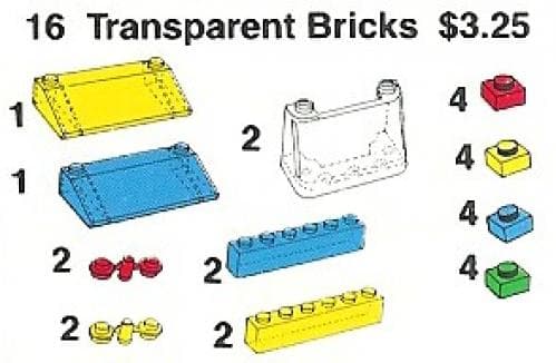 Transparent Bricks LEGO set (#16-1)