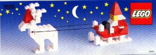 Santa on Sleigh with Reindeer LEGO set (#1628-1)