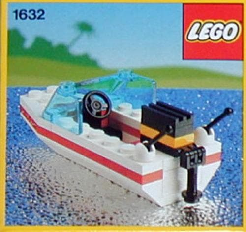 Motor Boat LEGO set (#1632-1, 1990)