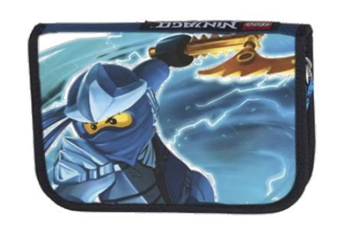 Ninjago Jay Pencil Case with Pencils LEGO Stationery and Office Supplies set (#16446-1, 2016)