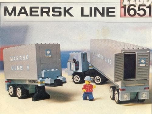 Maersk Line Container Truck LEGO set (#1651-2)
