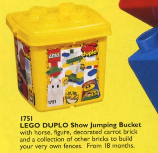 Show Jumping Bucket LEGO set (#1751-1, 1996)
