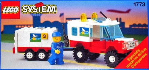 Airline Maintenance Vehicle with Trailer LEGO set (#1773-1)
