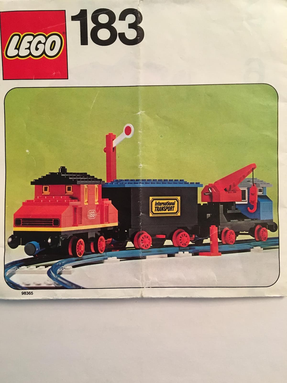 Complete Train Set with Motor and Signal LEGO set (#183-1)