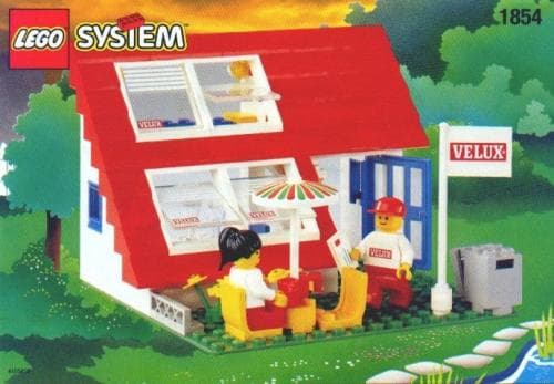 House with Roof-Windows LEGO set (#1854-1)