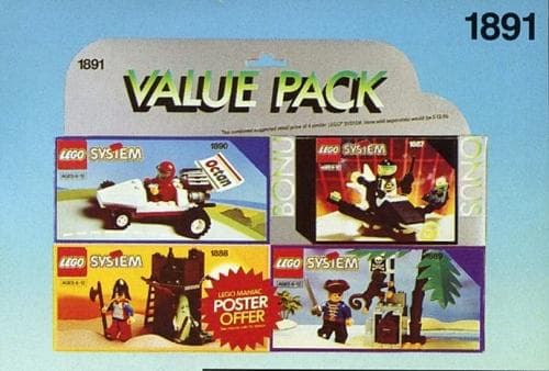 Four Set Value Pack LEGO set (#1891-1)