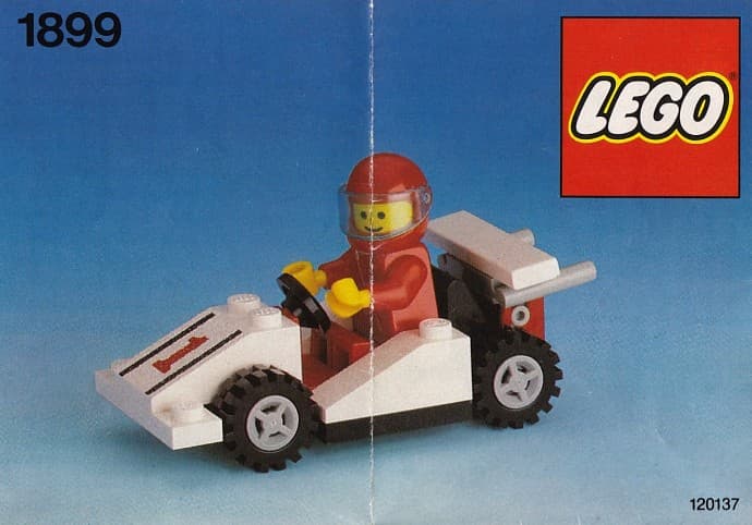 Race Car Number 1 LEGO set (#1899-1, 1989)