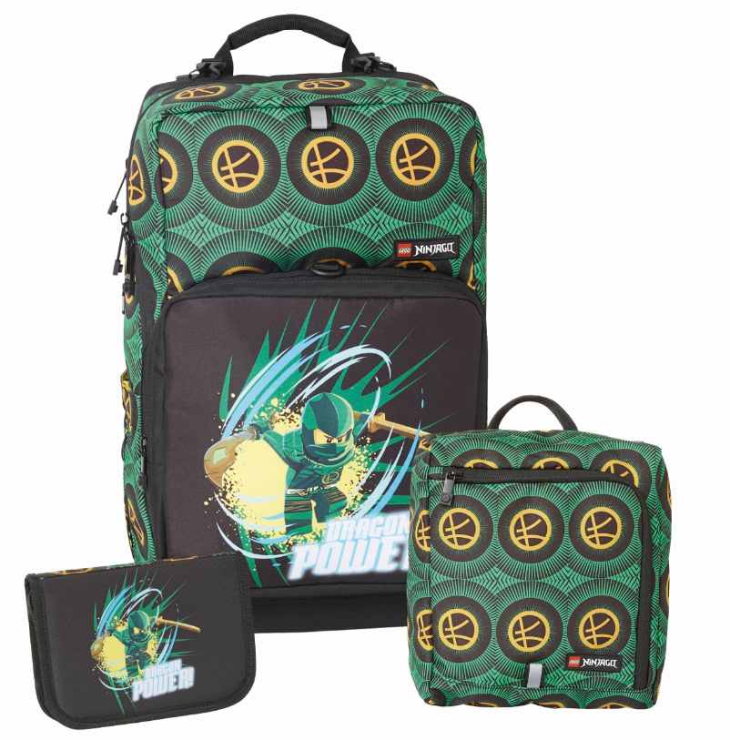 Ninjago Dragon Power Backpack with Gym Bag and Pencil Case LEGO Bags, Totes, & Luggage set (#202292401-1, 2024)