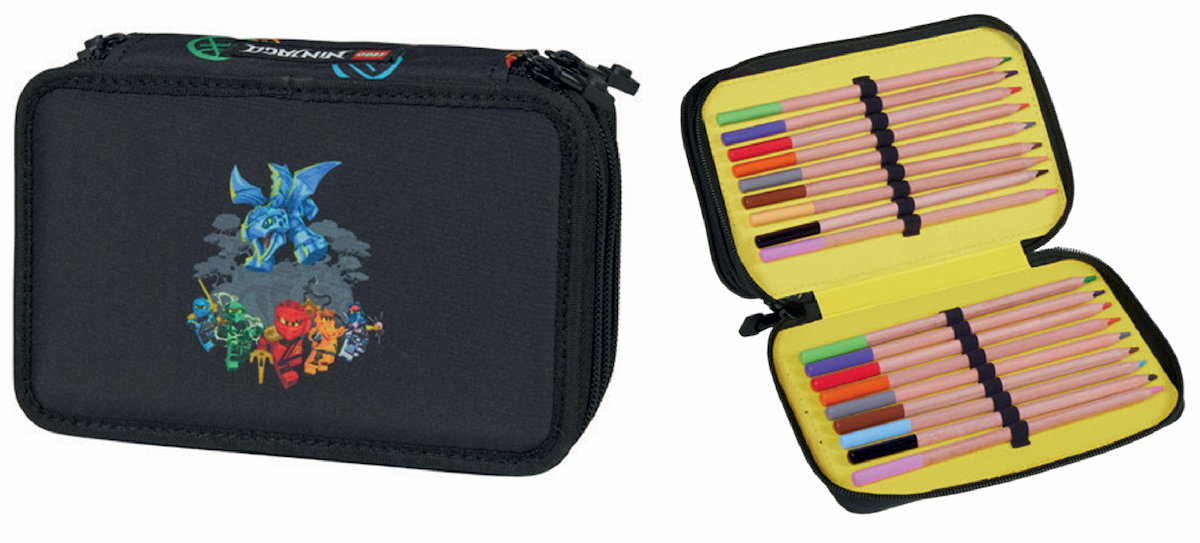 Ninjago Ninja Skills 3-Layered Pencil Case with Pencils LEGO Stationery and Office Supplies set (#202912603-1, 2025)