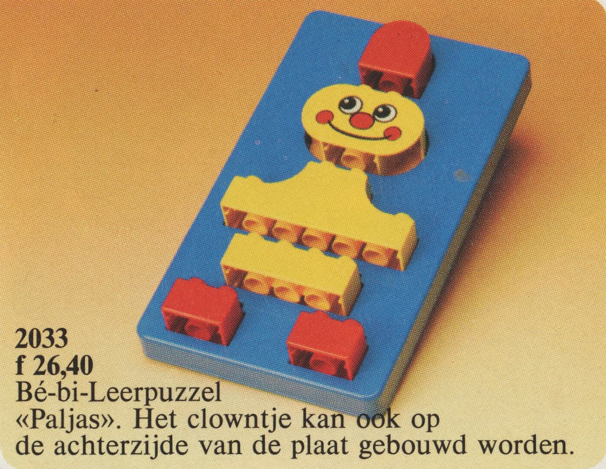 Clown Shape Sorter LEGO set (#2033-1)