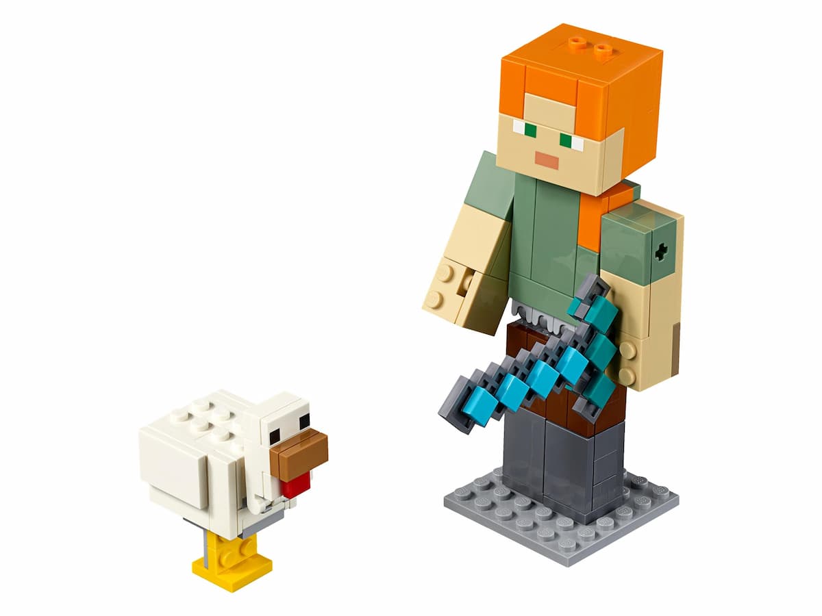 Minecraft Alex BigFig with Chicken LEGO set (#21149-1)