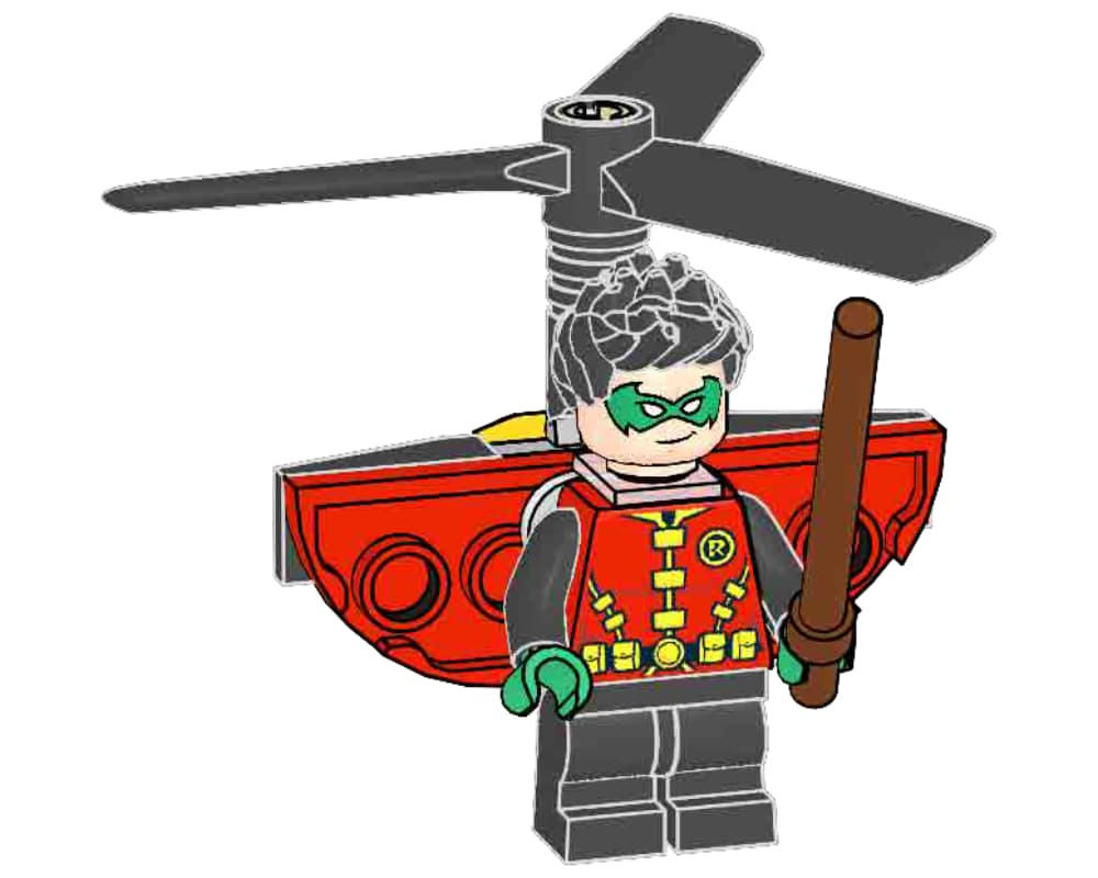 Robin and Heli-Pack LEGO set (#212221-1)