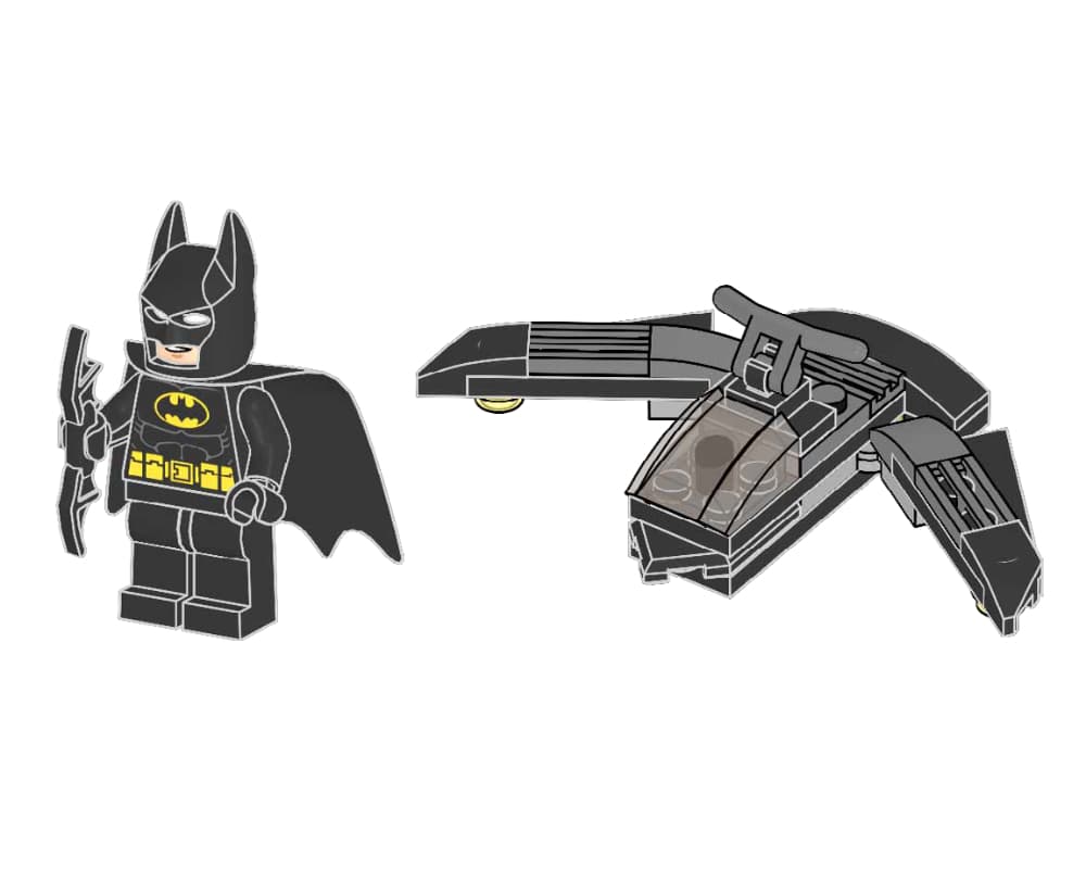 Batman and Batjet LEGO set (#212326-1)