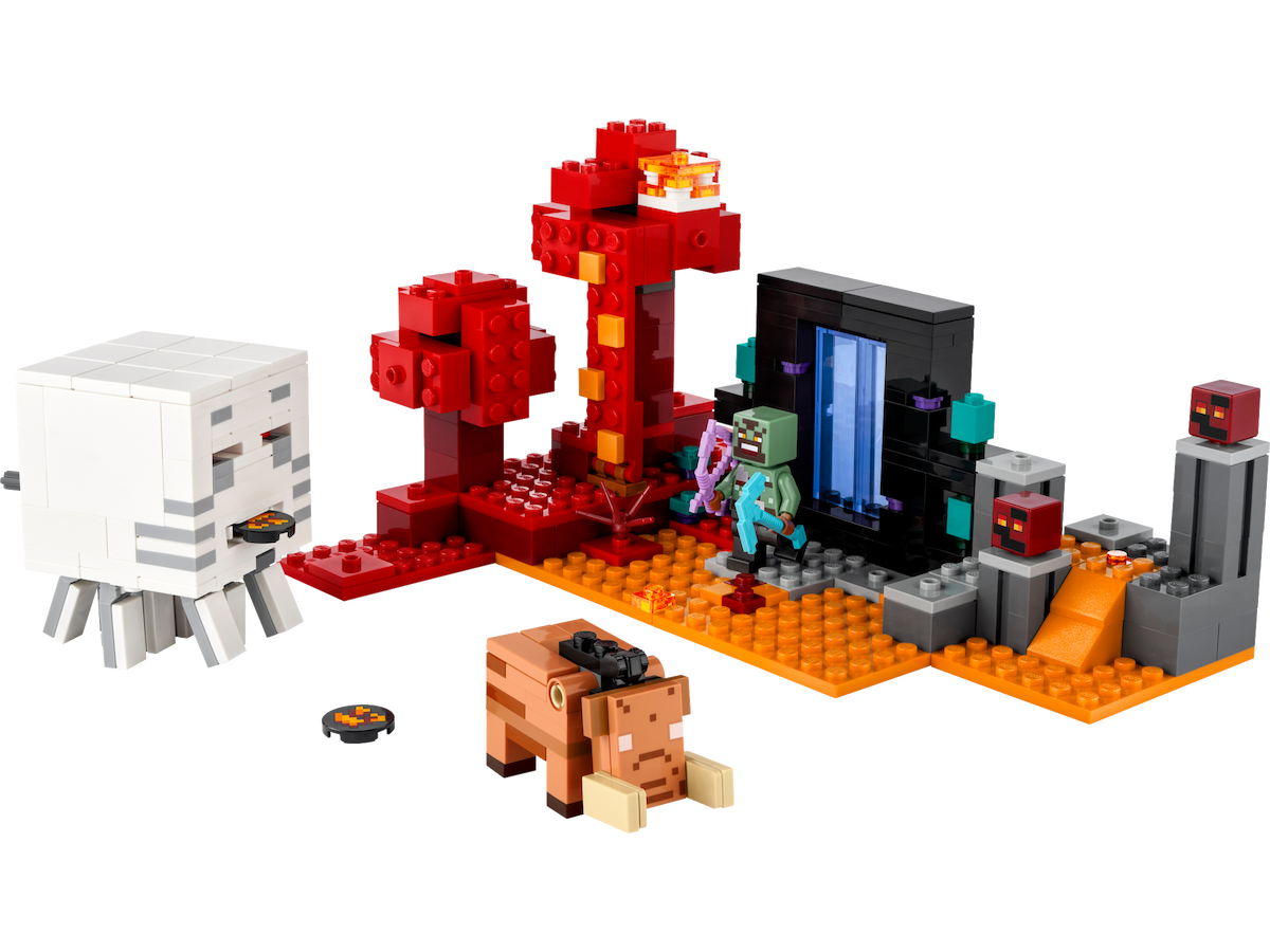 The Nether Portal Ambush LEGO set (#21255-1)