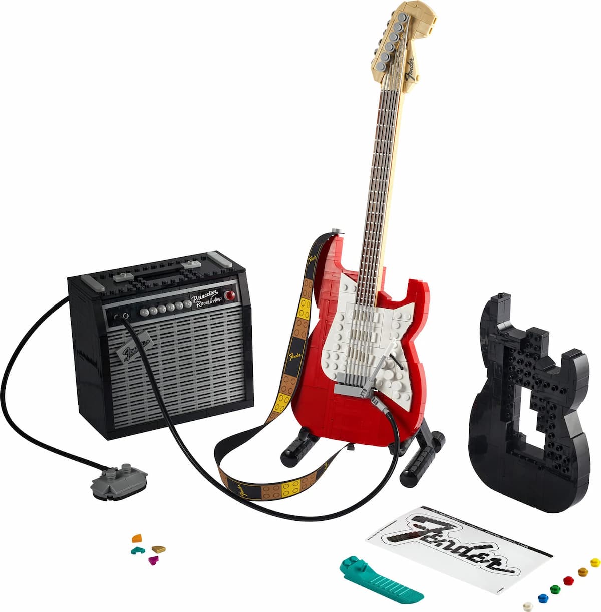 Fender Stratocaster LEGO set (#21329-1, 2021)