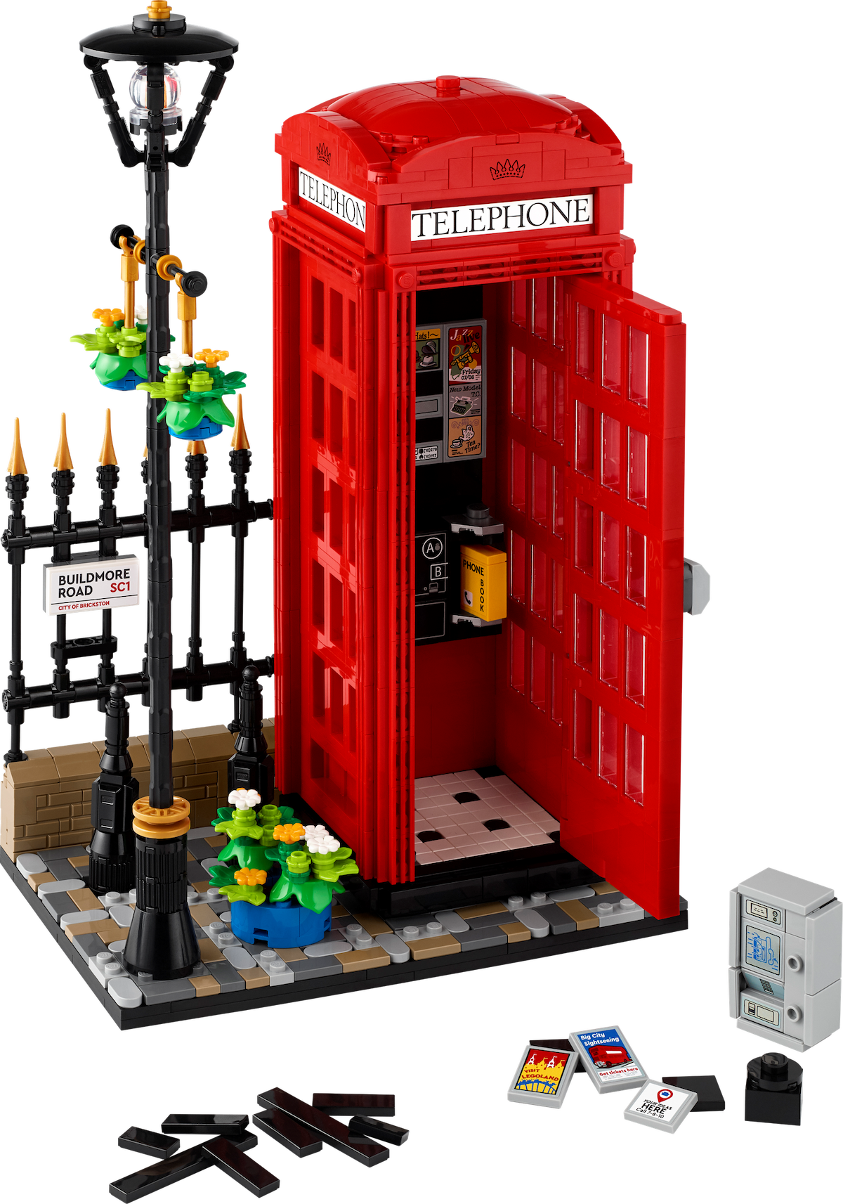 Red London Telephone Box LEGO set (#21347-1, 2024)