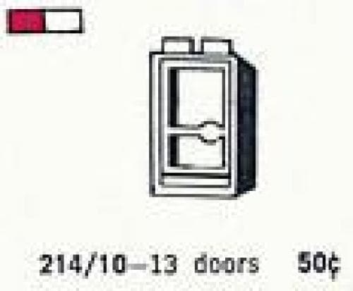 1 x 2 x 4 Glass Door in Frame, Left LEGO set (#214.10-1)