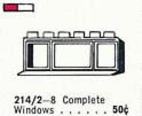 1 x 6 x 2 Triple-Pane Window in Frame LEGO set (#214.2-1)