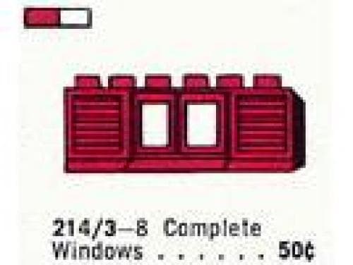 1 x 6 x 2 Double-Pane Window in Frame w/Shutters LEGO set (#214.3-1)