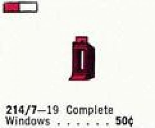 1 x 1 x 2 Window Frame LEGO set (#214.7-1)