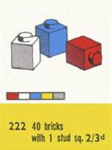 1 x 1 Bricks LEGO set (#222-2)