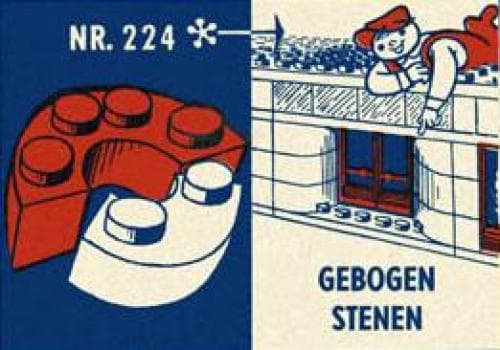 2 x 2 & 2 x 4 Curved Bricks LEGO set (#224-1)