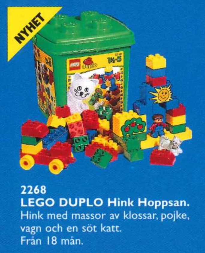 Katie Cat Bucket LEGO set (#2268-1, 1998)
