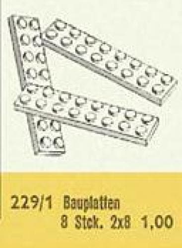 2 x 8 Plates LEGO set (#229.1-1)