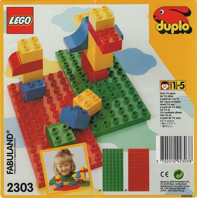 Building Plates LEGO set (#2303-1, 1991)