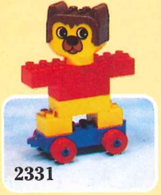 Barney, The Skateboard Bear LEGO set (#2331-1, 1991)