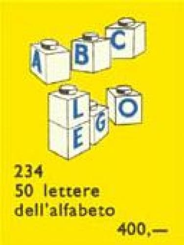 Letter Bricks LEGO set (#234-1)