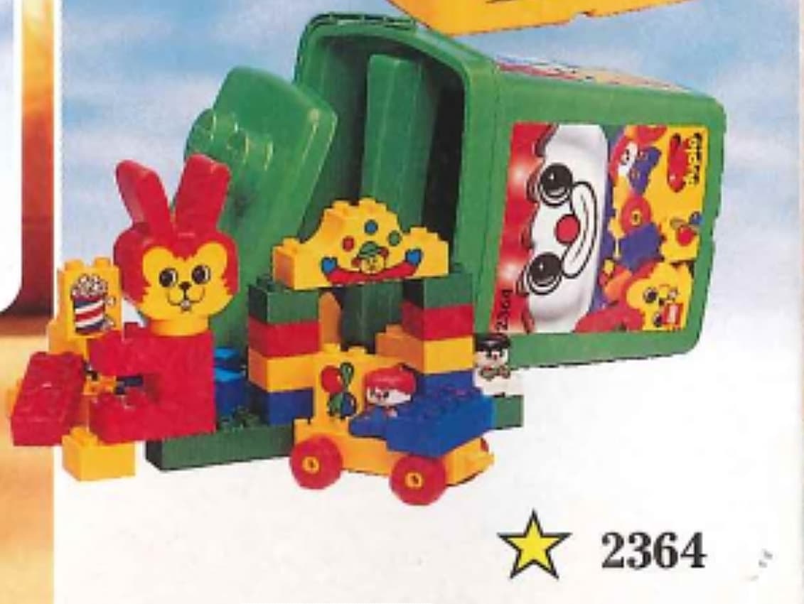 Circus Bucket Green LEGO set (#2364-1)