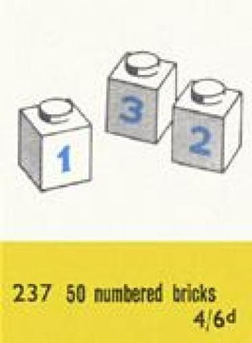 Number Bricks LEGO set (#237-1)