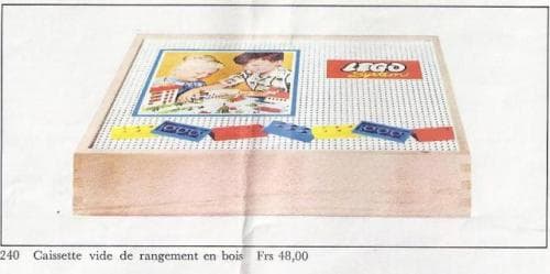 Wooden Storage Box Large, Empty LEGO set (#240-1)