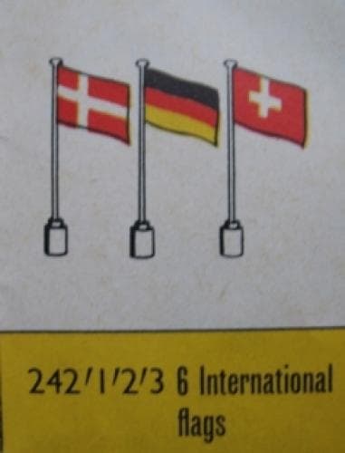 6 International Flags -1- LEGO set (#242.1-1)