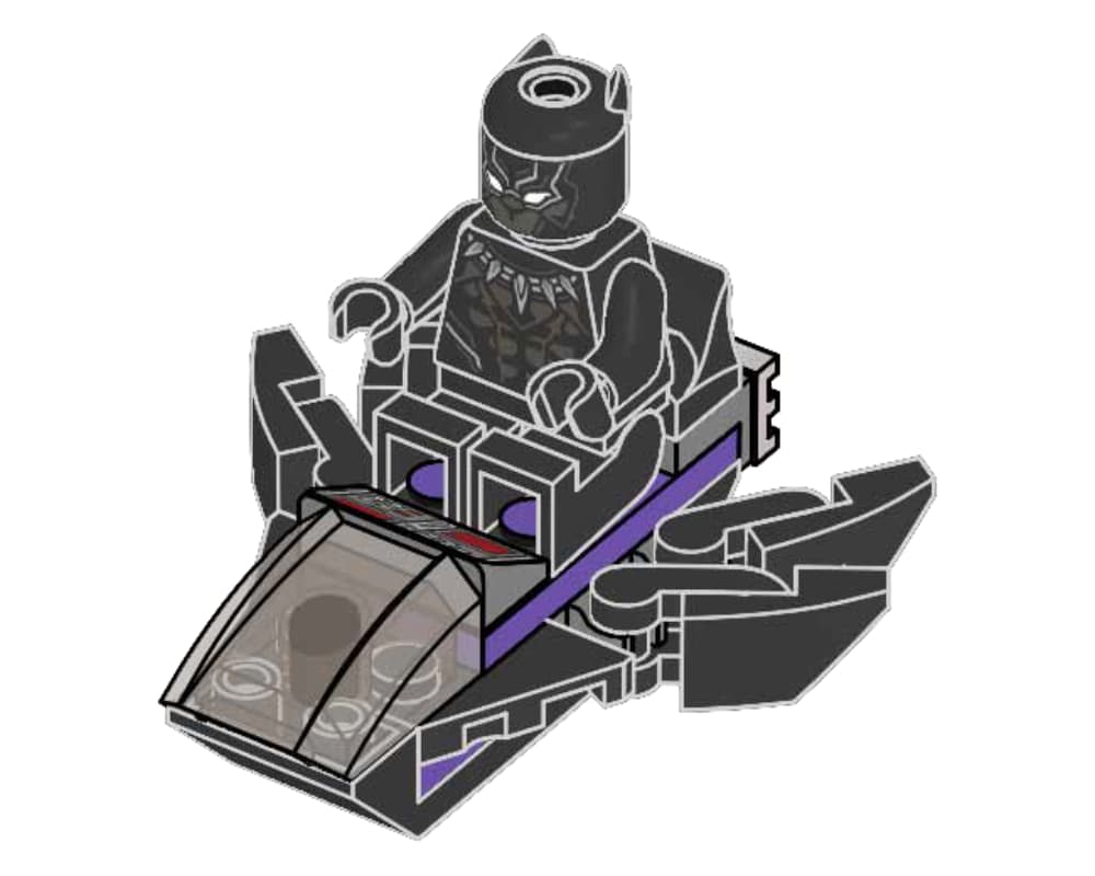 Black Panther with Jet LEGO set (#242316-1)