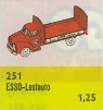 1:87 Esso Bedford Truck LEGO set (#251-2, 1956)