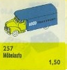 1:87 Bedford Delivery Truck LEGO set (#257-1, 1958)