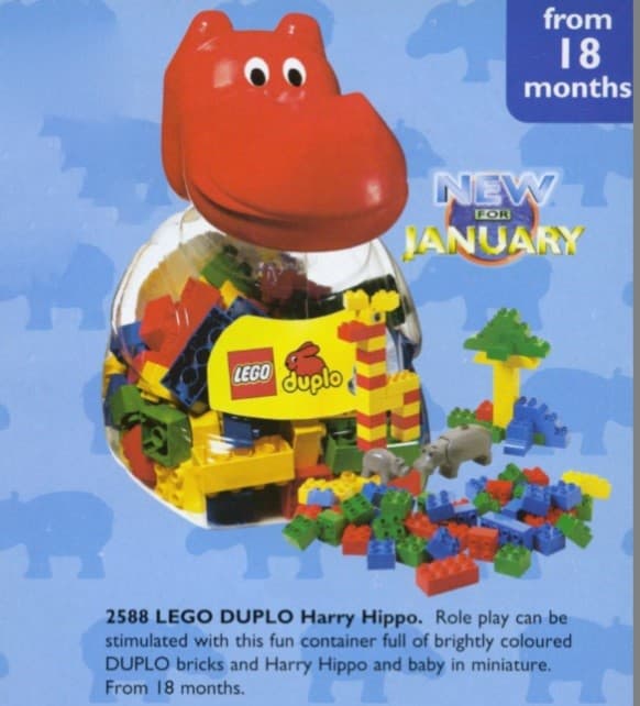 Safari Hippo LEGO set (#2588-1)