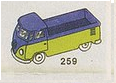 1:87 VW Pickup LEGO set (#259-1)
