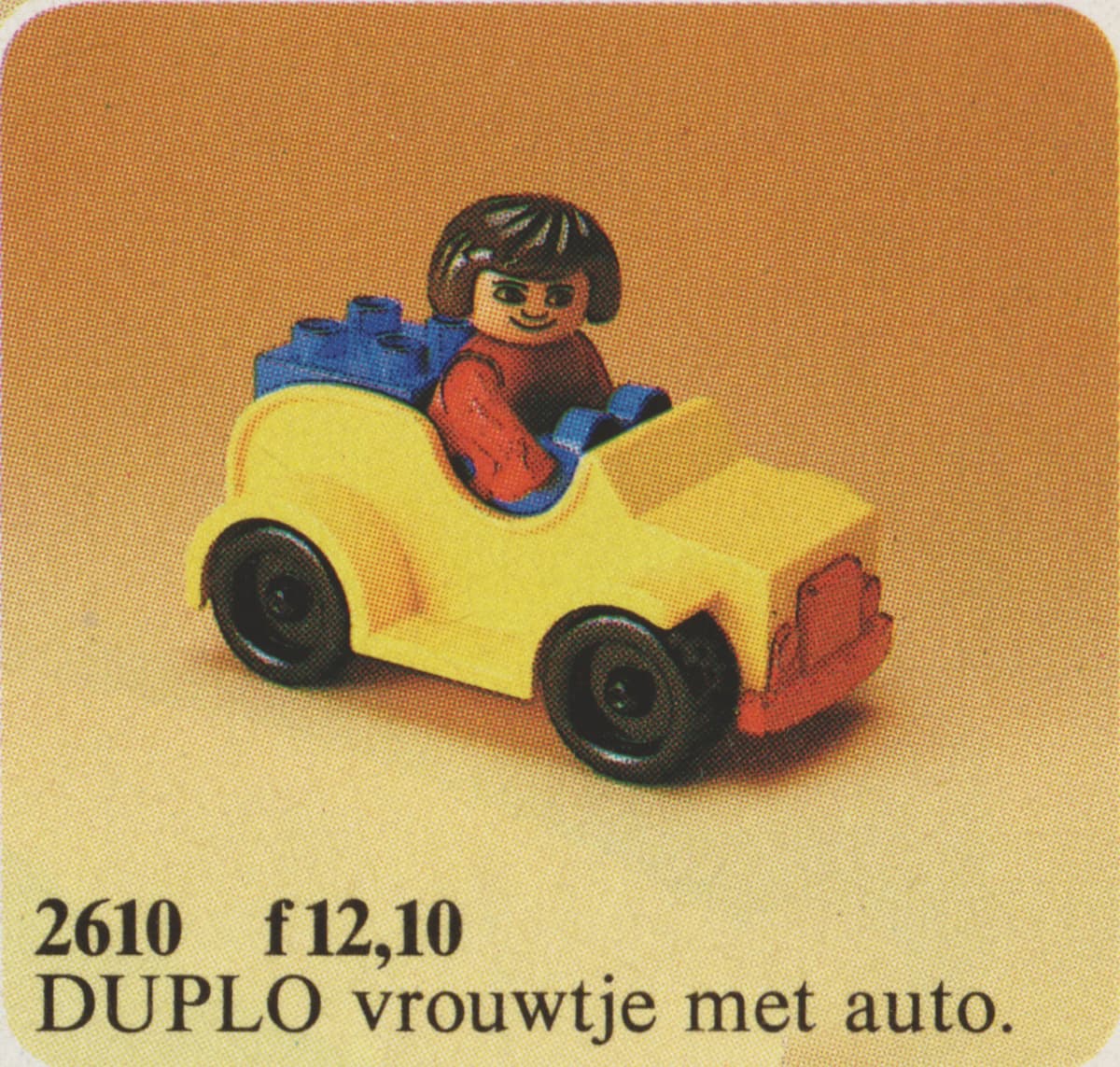 Yellow Car LEGO set (#2610-1, 1985)