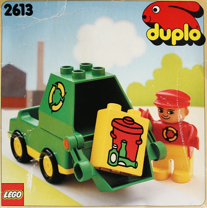 Refuse Truck (Garbage Truck) LEGO set (#2613-1, 1990)