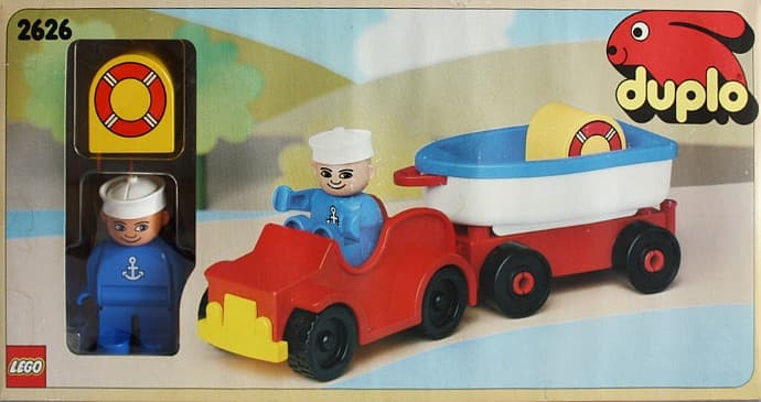 Car and Boat Vacation Trailer LEGO set (#2626-1, 1988)