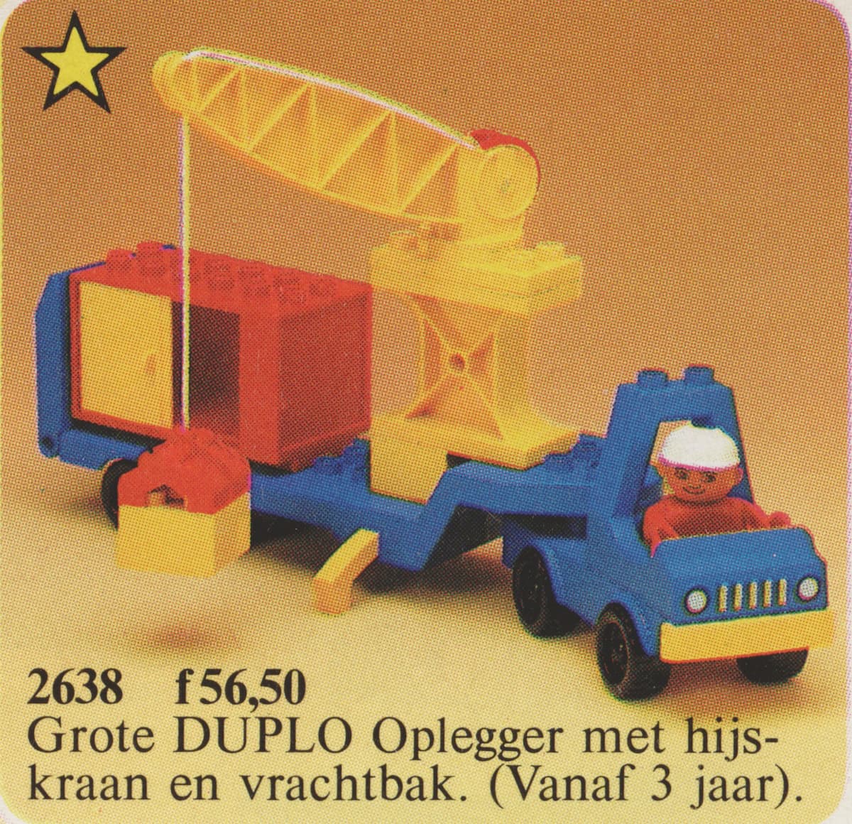Container Truck (Truck with Crane) LEGO set (#2638-1, 1987)