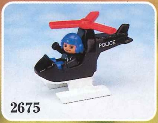 Police Helicopter LEGO set (#2675-1, 1993)