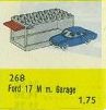 1:87 Ford Taunus 17M with Garage LEGO set (#268-2)