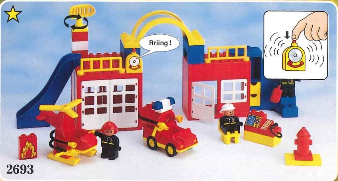 Fire Station LEGO set (#2693-1)